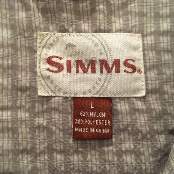 Simms Short Sleeve Button Up Long Tail NEW - Picture 6 of 16